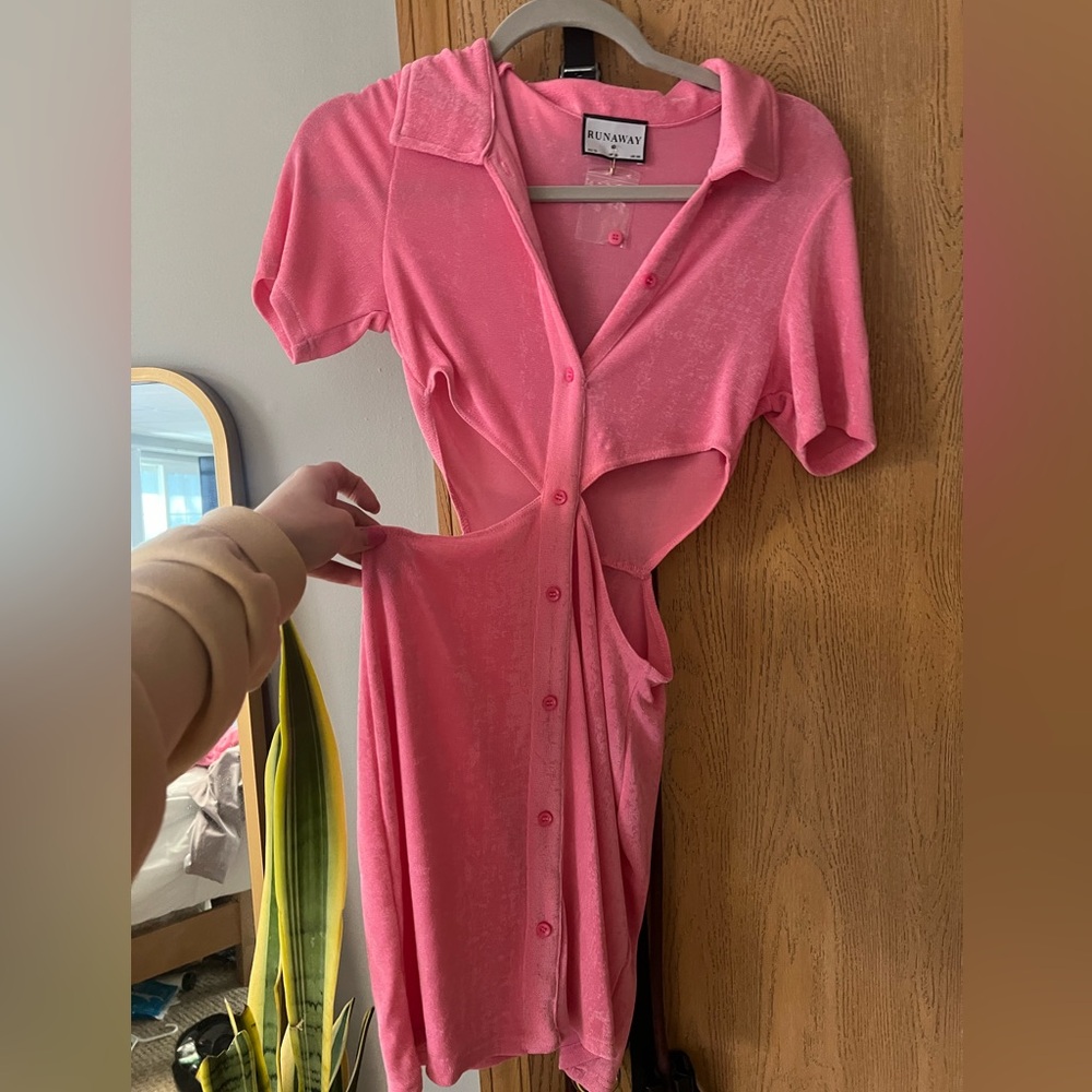 Runaway Pink Mini Dress / Swimsuit Cover - Up